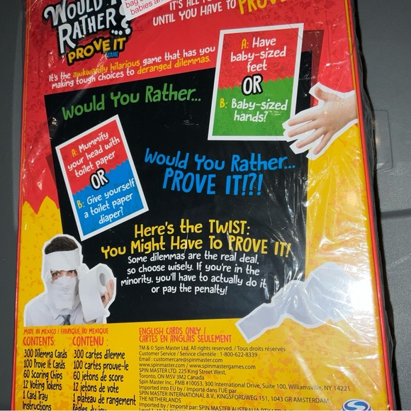 Would You Rather? Prove It Game By Spin Master Ages 8+ New Sealed 3-6 Players - Picture 7 of 16